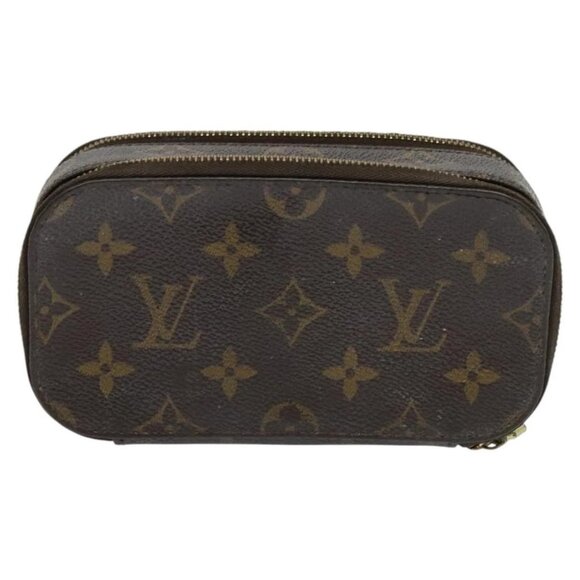 LOUIS VUITTON Monogram Trousse Brush PM Cosmetic Pouch M47510 LV Auth 120867 - Picture 2 of 16